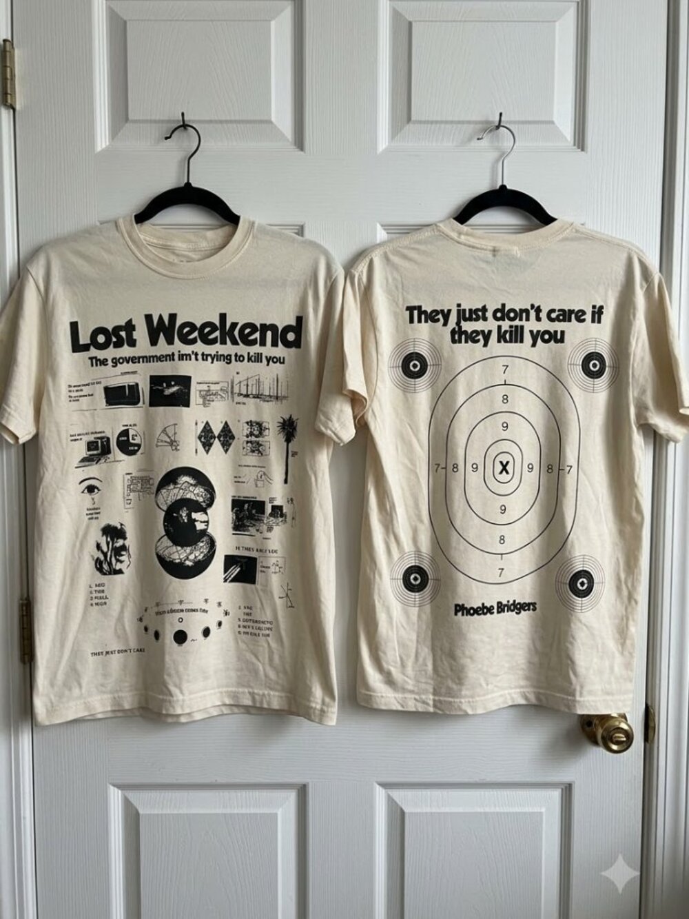 Phoebe Bridgers Lost Weekend tour Tshirt
